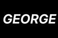 Black 'GEORGE' text on a white background