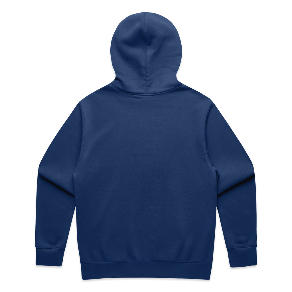 Blue hoodie on a white background
