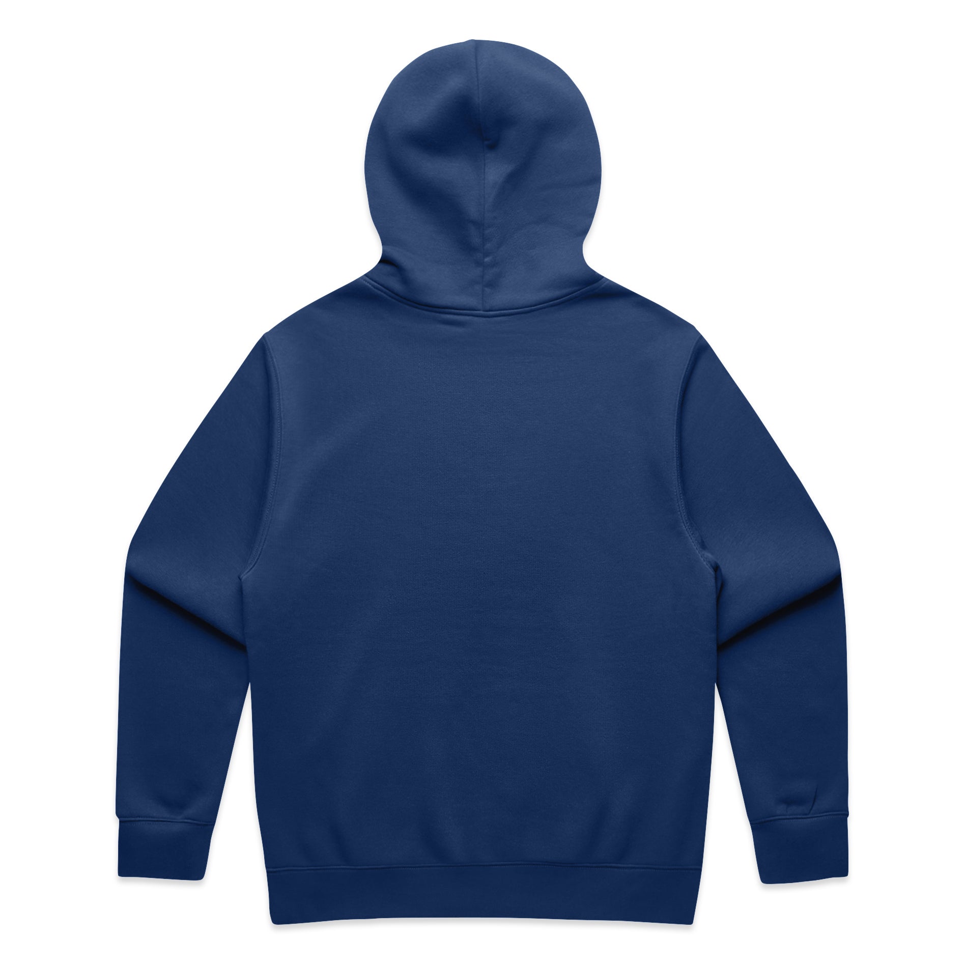 Blue hoodie on a white background